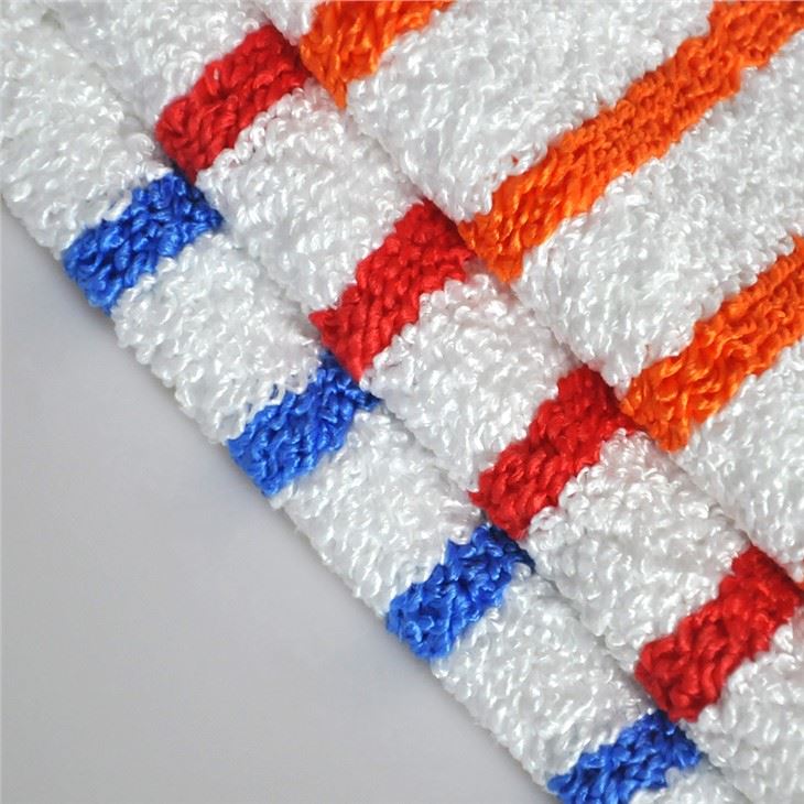 Microfiber Cloth For Mop And Cleaning Cloth Factory Wholesale Polyester Blue Stripe