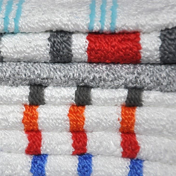 Microfiber Cloth For Mop And Cleaning Cloth Factory Wholesale Polyester Blue Stripe