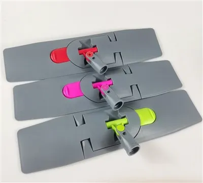 Monarcha Ardchaighdeáin Mórdhíola Plaisteacha Liath Frámaí Mop Bord Mop Do Mhop Maol Le haghaidh Glanadh Urlár Tí, Ceangail Tapa Gabhálais Láimhseála Mop, Sealbhóir Pad Mop deannaigh póca inghlasáilte